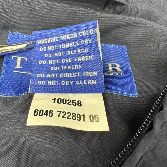 Turfer Sport Mens 1/4 Zip Short Sleeve Golf Pinehurst Pullover, Size Large, Navy - Picture 10 of 11